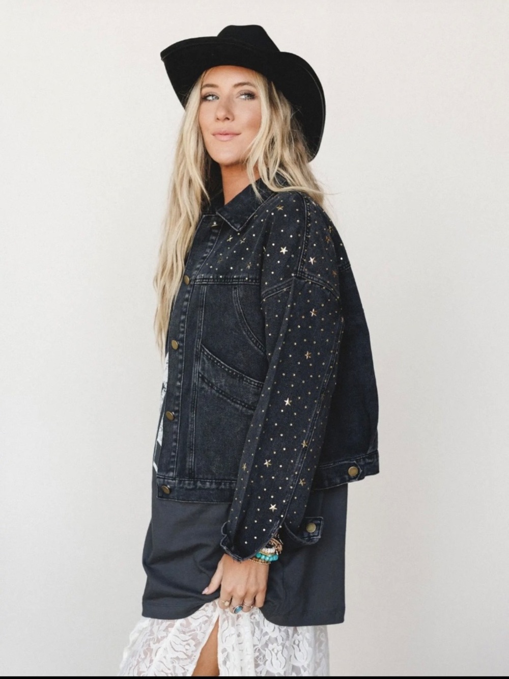 Written In The Stars Denim Jacket - Picture 3 of 5